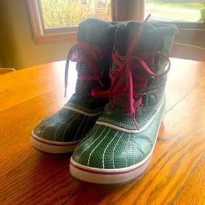 Womens’ Sorel Tivoli Boot Size 8.5 Green/Twill
